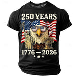 250th USA Anniversary Eagle Flag Men's Tee