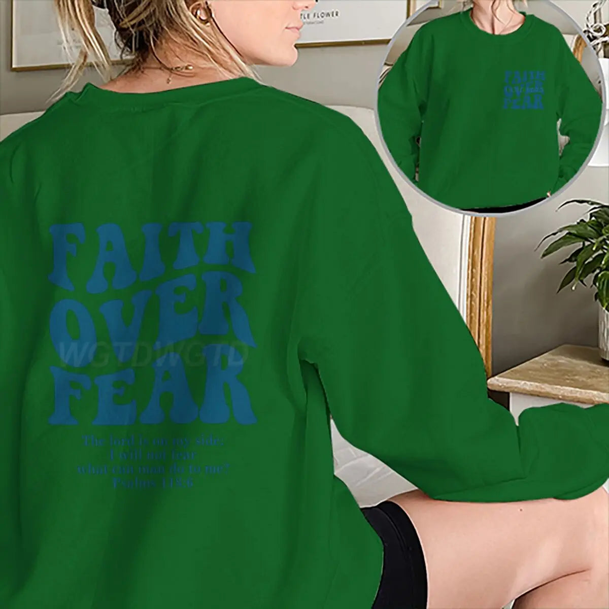 "Faith Over Fear" Retro Sweatshirt