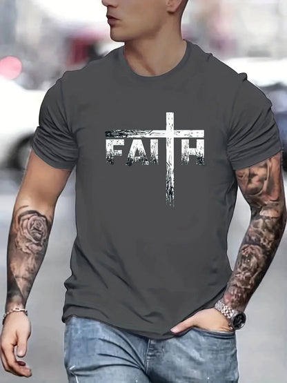 100% Cotton Faith Print T-Shirt