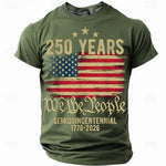 250th USA Anniversary Eagle Flag Men's Tee