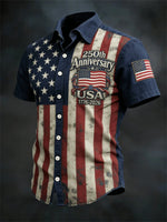 Men's 250th Anniversary American Flag Shirt