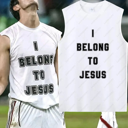 I Belong To Jesus Men Vest Cotton T-Shirt