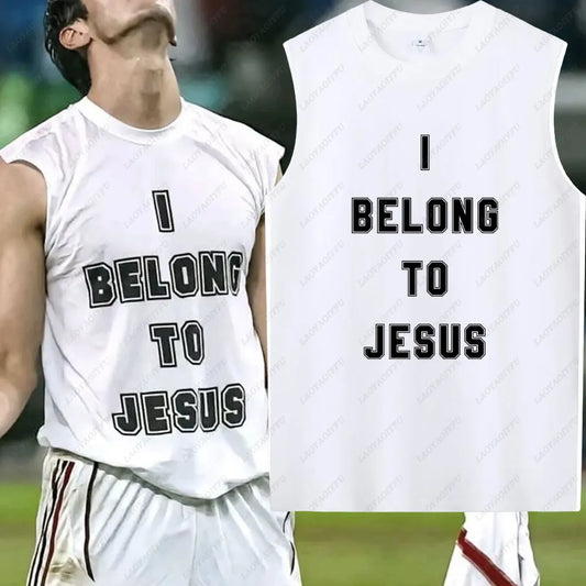 I Belong To Jesus Men Vest Cotton T-Shirt