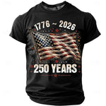 250th USA Anniversary Eagle Flag Men's Tee