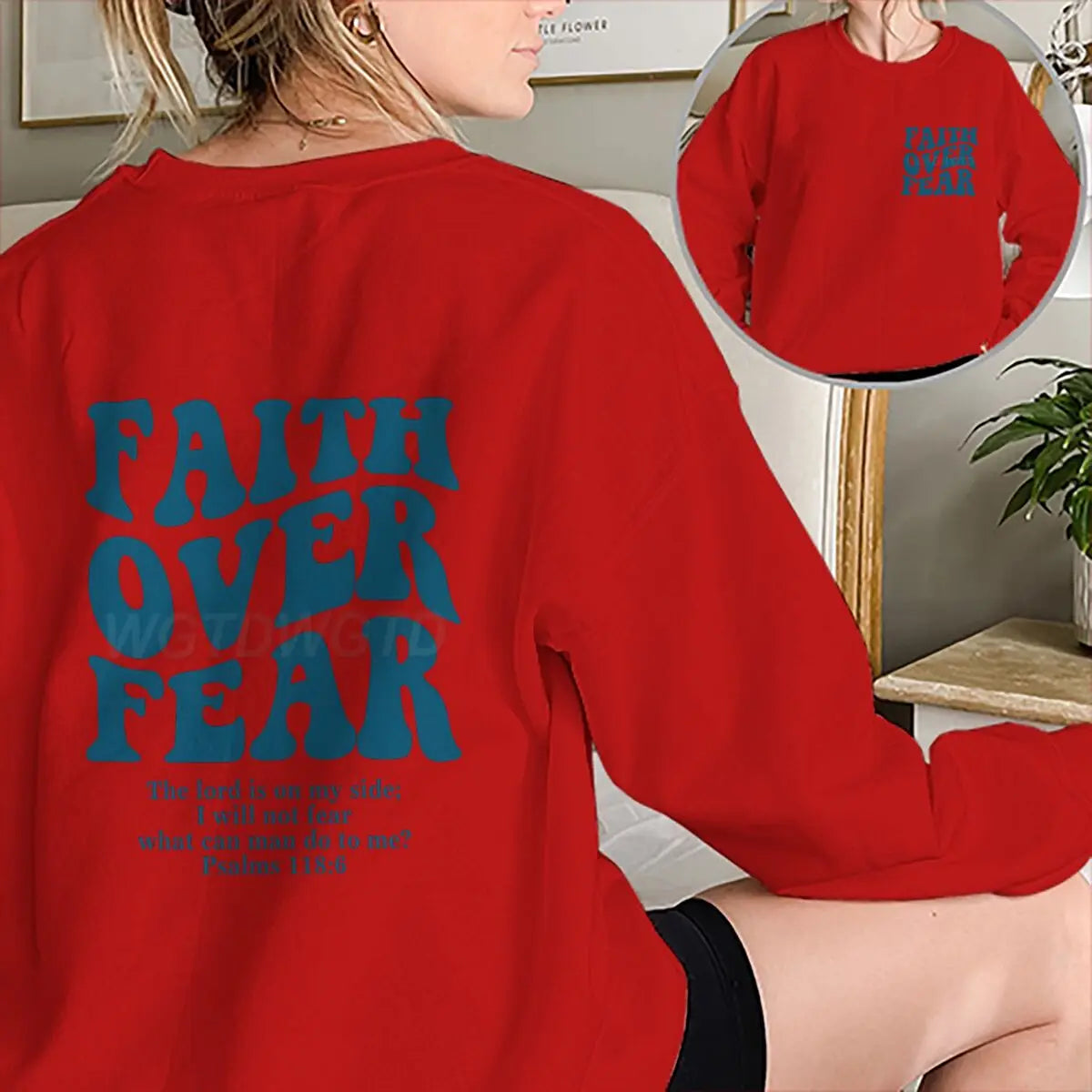"Faith Over Fear" Retro Sweatshirt