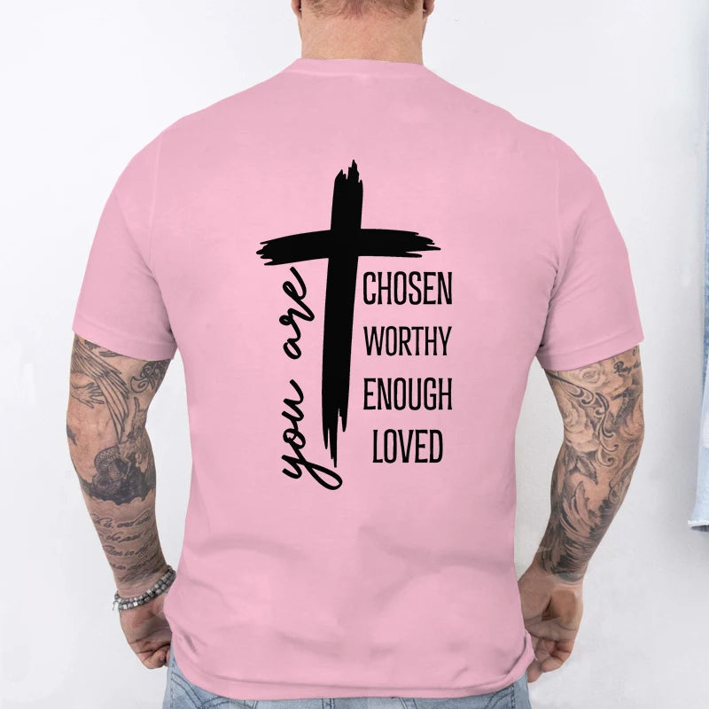 Chosen Worthy Cross Print Tee