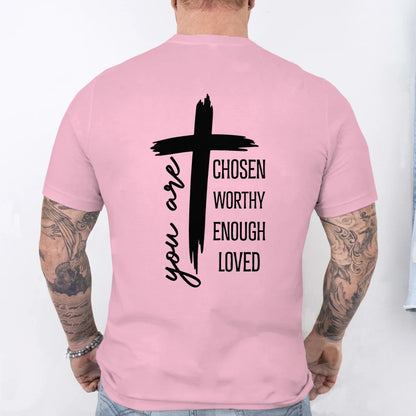 Chosen Worthy Cross Print Tee