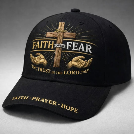 Mens Faith Over Fear Graphic Cap