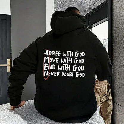 Men's Casual Christian Pullover Hoodie