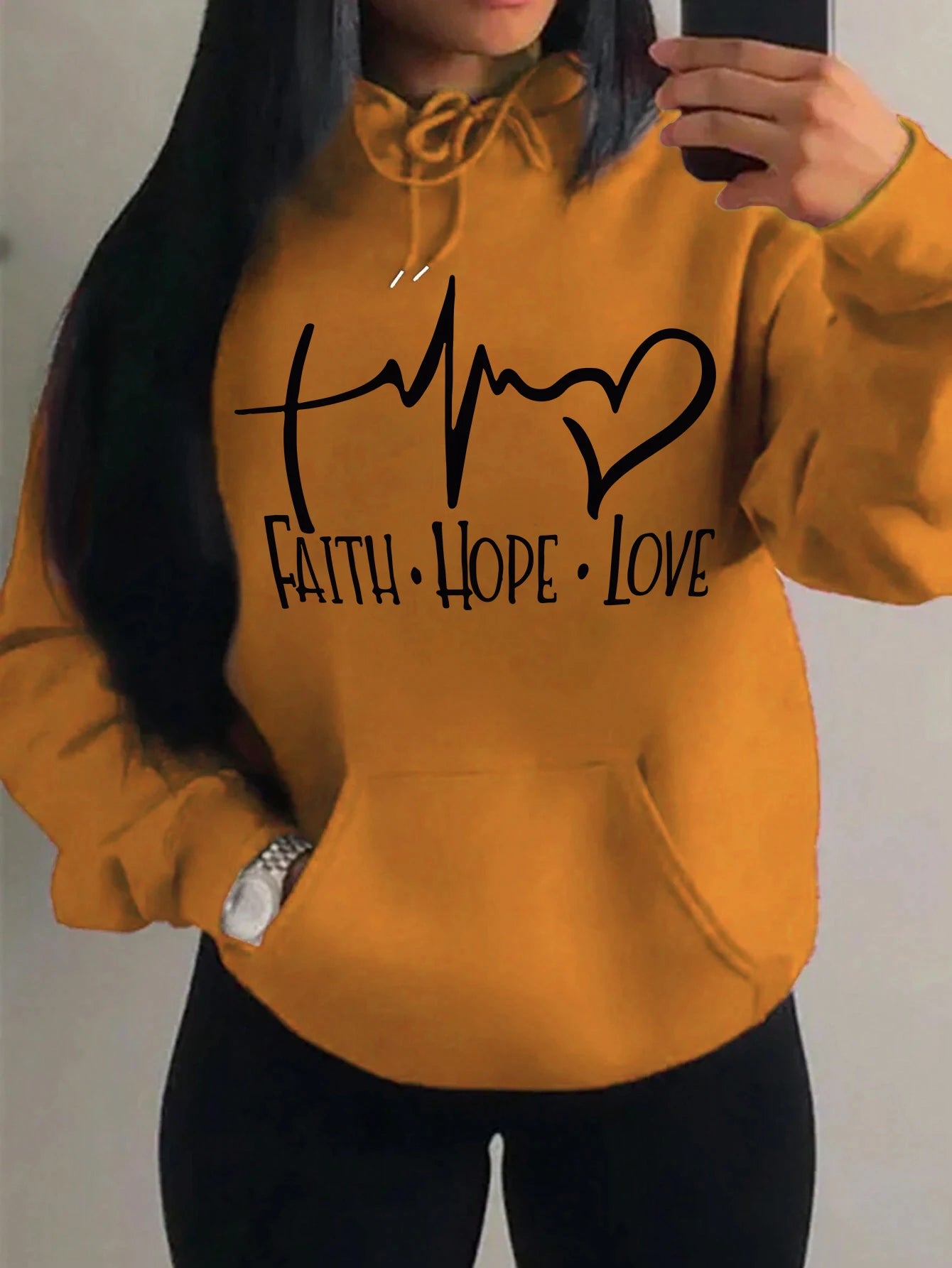 Faith Hope Love Graphic Women's Hoodie