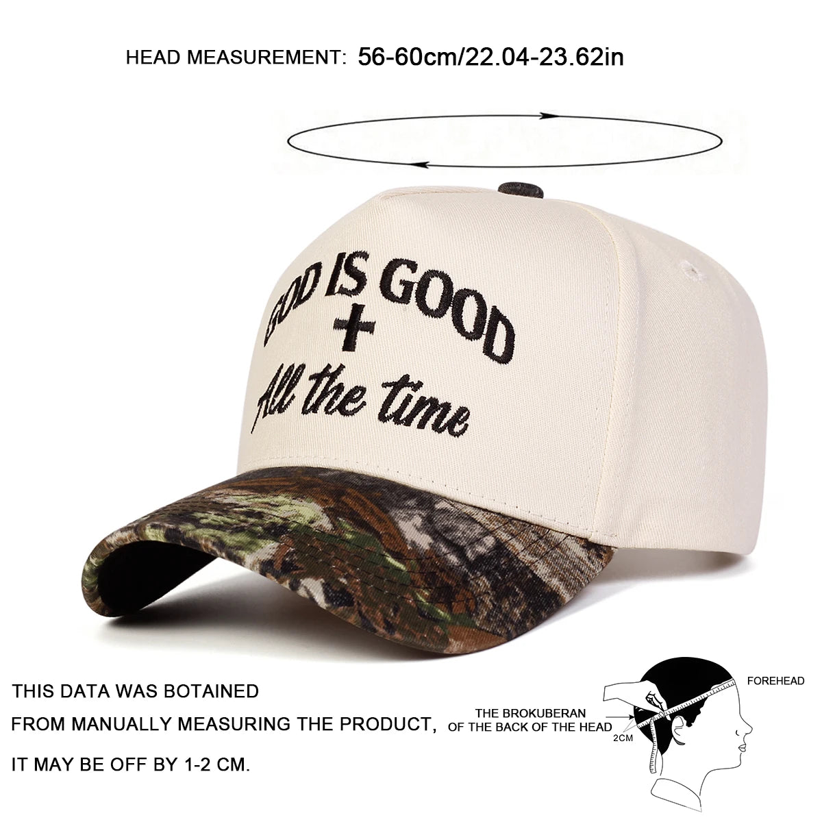 GOD IS GOOD Embroidery Unisex Cap