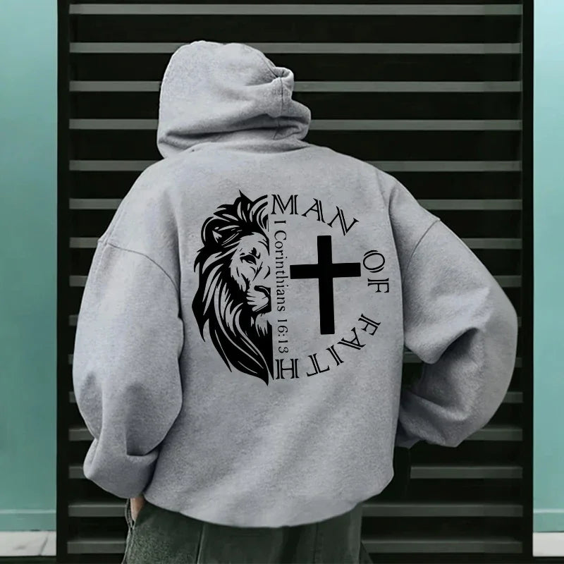 Bold Faith Lion Comfort Hooded Sweatshirt
