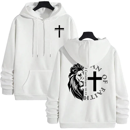 Bold Faith Lion Comfort Hooded Sweatshirt