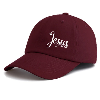 JESUS Print Baseball Cap for Adults