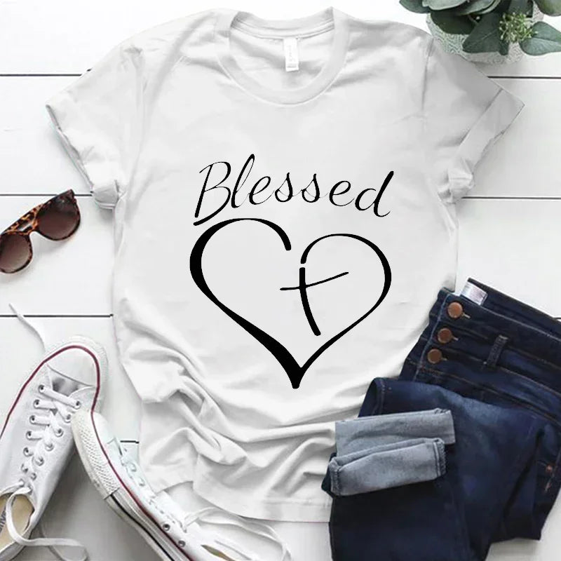 Blessed Cross and Heart Women's Tee