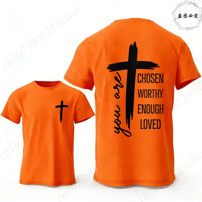 Chosen Worthy Cross Print Tee