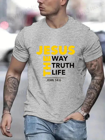Jesus The Way Print Men's T Shirt