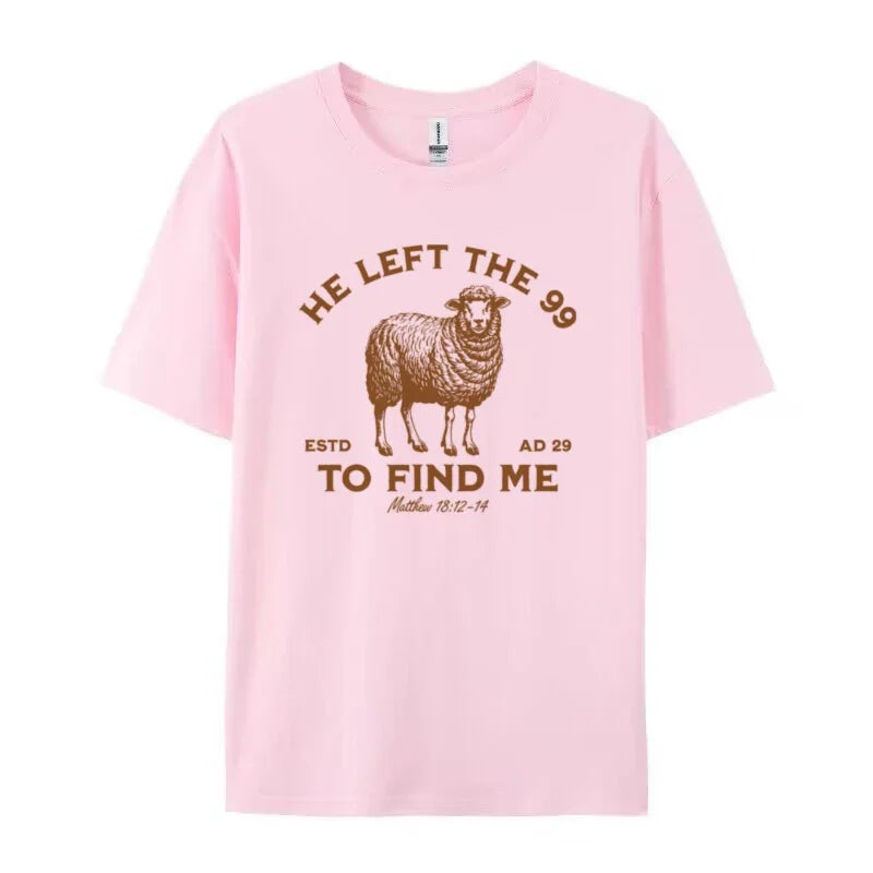 He Left the 99 Women's Vintage Christian Tee