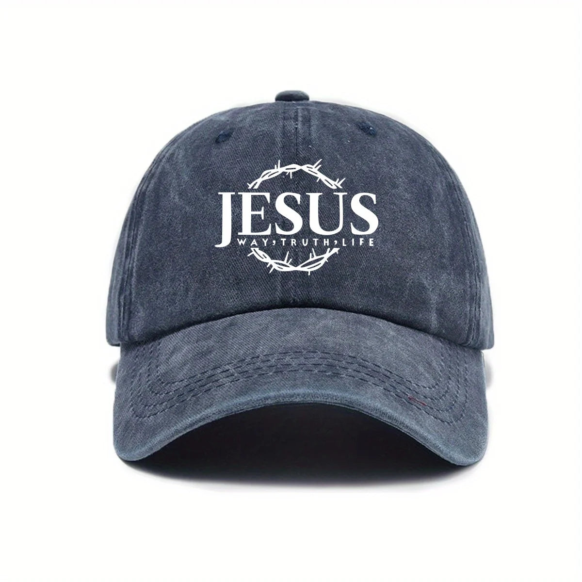 Adjustable Unisex Cap Jesus Thorn Wreath Design.