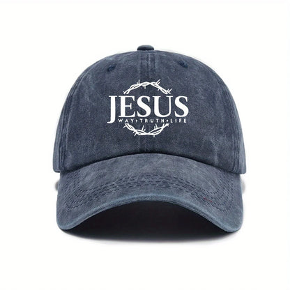 Adjustable Unisex Cap Jesus Thorn Wreath Design.