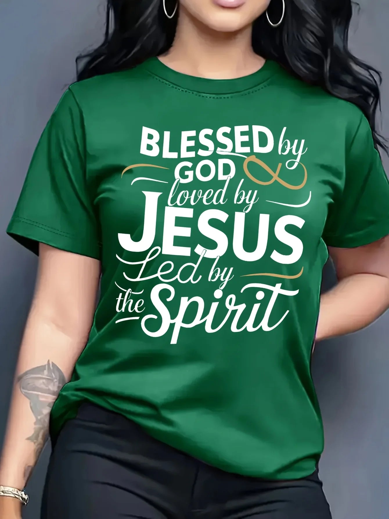 Blessed By God Loved By Jesus Tee