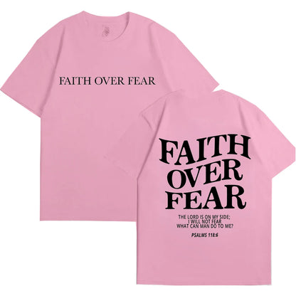 Unisex Faith Over Fear Comfort T-shirts