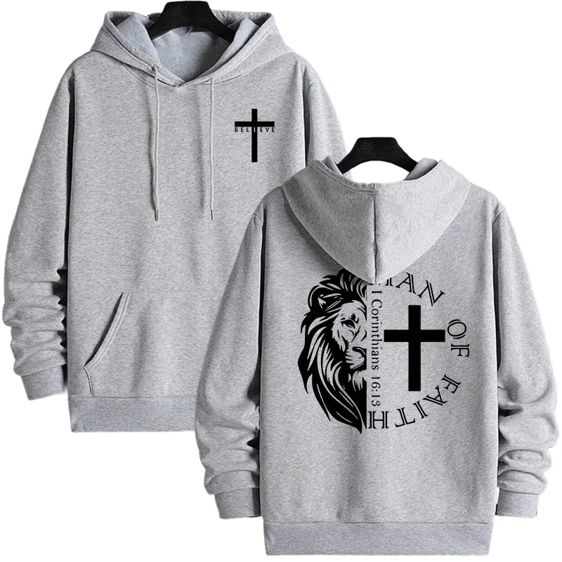 Bold Faith Lion Comfort Hooded Sweatshirt