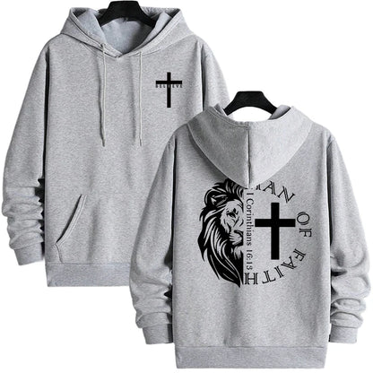 Bold Faith Lion Comfort Hooded Sweatshirt