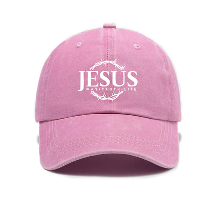 Adjustable Unisex Cap Jesus Thorn Wreath Design.