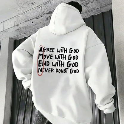 Men's Casual Christian Pullover Hoodie