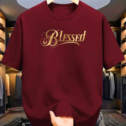 100% Cotton Blessed Printed Unisex Tee