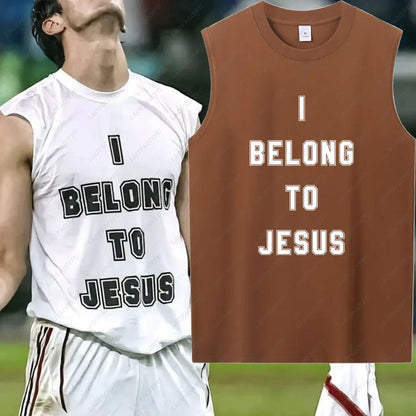 I Belong To Jesus Men Vest Cotton T-Shirt
