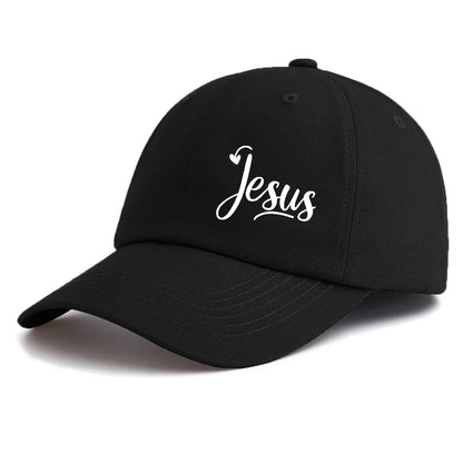 JESUS Print Baseball Cap for Adults