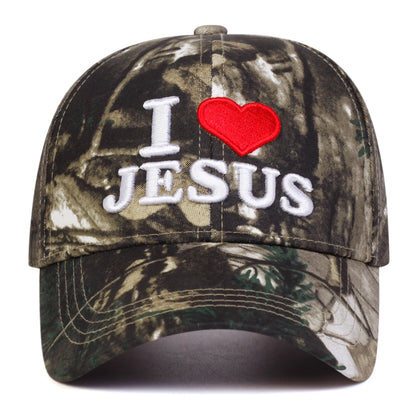 Unisex I LOVE JESUS Embroidery Baseball Caps