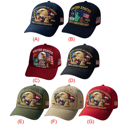 250th Anniversary USA Patriotic Unisex Cap