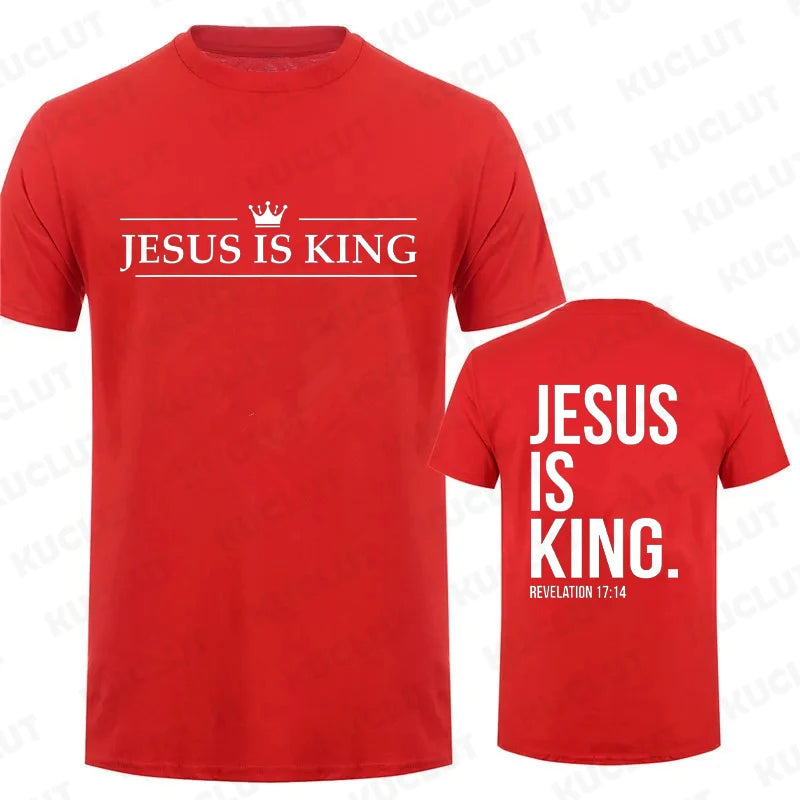 Jesus Is King Print Comfort T-Shirt