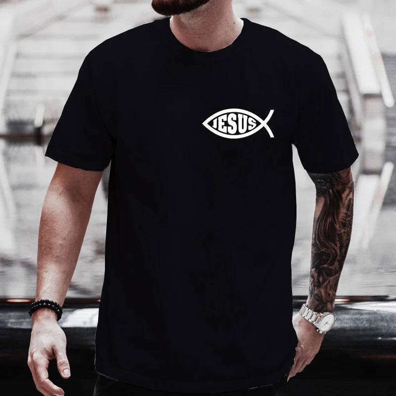 Jesus Fish Unisex Graphic T-Shirt