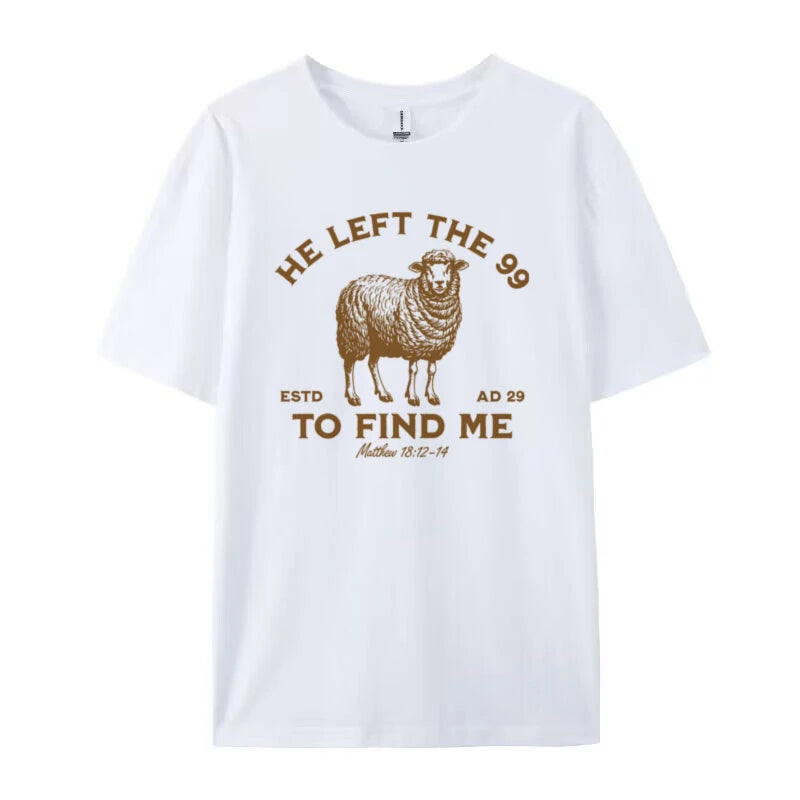 He Left the 99 Women's Vintage Christian Tee
