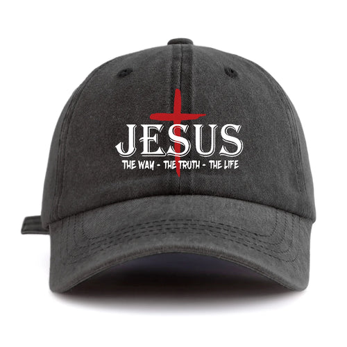 JESUS-The Way, The Truth, The Life” Print Cap