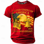 250th USA Anniversary Eagle Flag Men's Tee