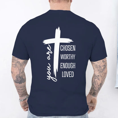Chosen Worthy Cross Print Tee