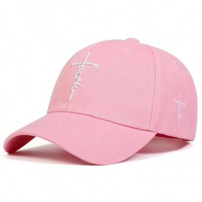 Fashion Faith Cross Embroidery Unisex Cap