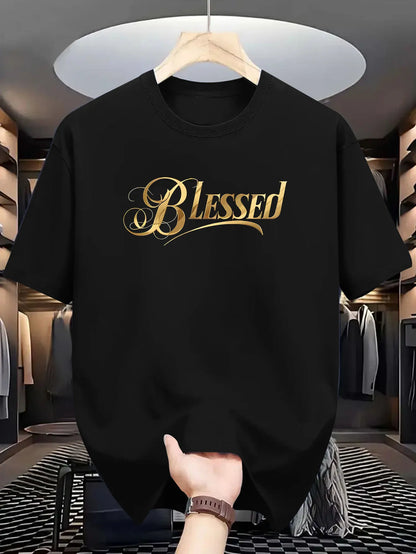 100% Cotton Blessed Printed Unisex Tee
