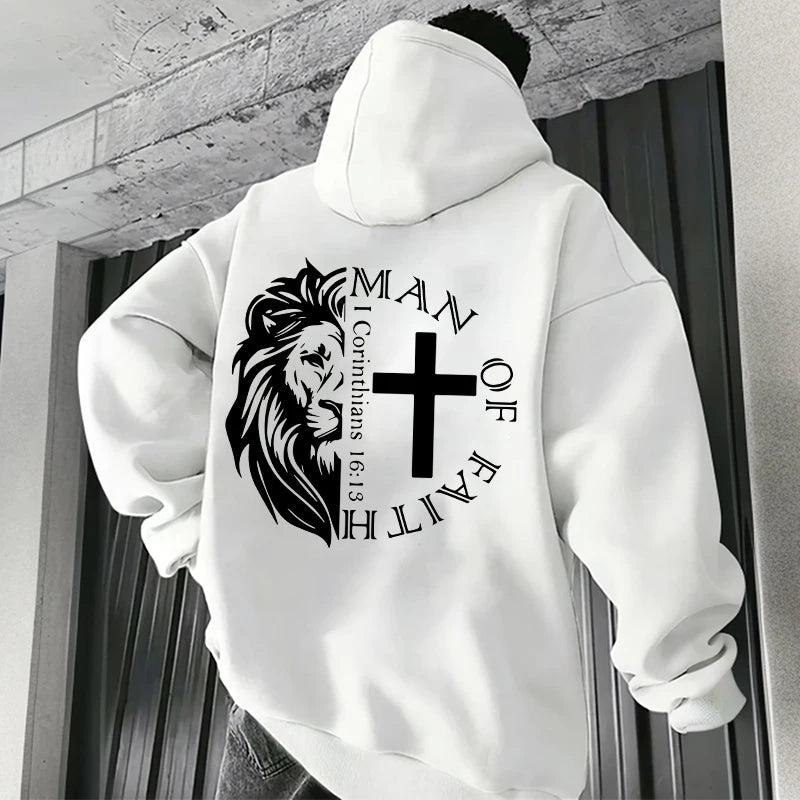 Bold Faith Lion Comfort Hooded Sweatshirt