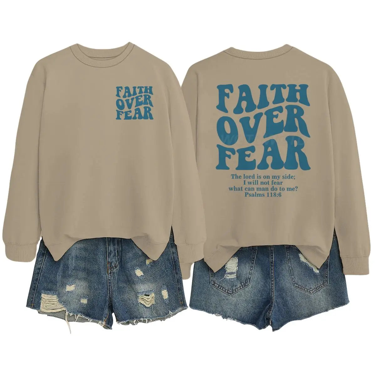 "Faith Over Fear" Retro Sweatshirt