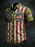 Men's 250th Anniversary American Flag Shirt