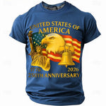 250th USA Anniversary Eagle Flag Men's Tee