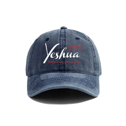 Yeshua Jesus Distressed Cotton Unisex Cap