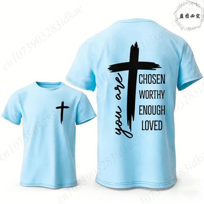 Chosen Worthy Cross Print Tee
