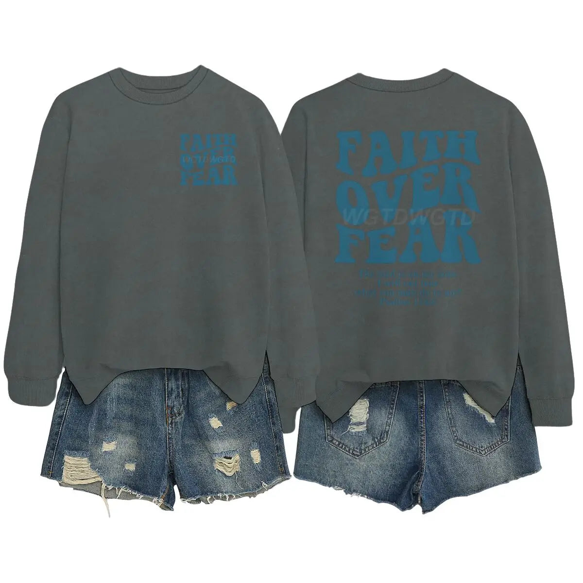 "Faith Over Fear" Retro Sweatshirt
